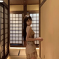 New Chinese style printed backless suspender floral dress sexy holiday wear irregular skirt R1461