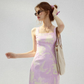 Light summer dream floral dress French suspender skirt holiday wear short skirt summer R3421