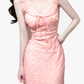 2025 Summer New French Pink Gentle Style Mermaid Princess Plaid Dress R0966