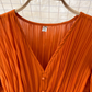 Spring super fairy seaside vacation ruffled high waist slim V-neck dress desert travel red long skirt R0329