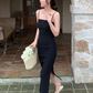 French sexy dress 2025 slim temperament medium and long inner wear high-end skirt R1466
