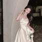 French suspender dress sexy sleeveless vest waist slim fit high-end dress skirt R1447