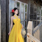 A Line Yellow Long Stunning Evening Gown Party Prom Dress S7265