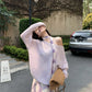 Gentle temperament purple plaid suspender dress beautiful waist A-line long skirt R0734