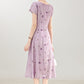 French style purple dress for women, luxury and high-end dress R1947