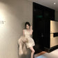 Sexy slim fit hip skirt with off-shoulder dress R0539