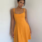 High-grade simple backless suspender dress for women summer lace-up short skirt R3044
