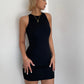 Holiday style hot girl sexy backless halter neck tie chest party hip skirt summer R3083