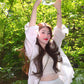 Beautiful and gentle temperament white shirt lace inner a-line skirt three-piece suit R0889