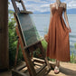 Travel wear retro beaded halter neck knitted dress seaside holiday beach dress R1593