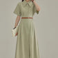 2025 new French gentle style short-sleeved dress interview outfit R1969