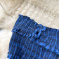 Sexy tube top plaid skirt sweet wood ear edge elastic slim long slit dress R2330