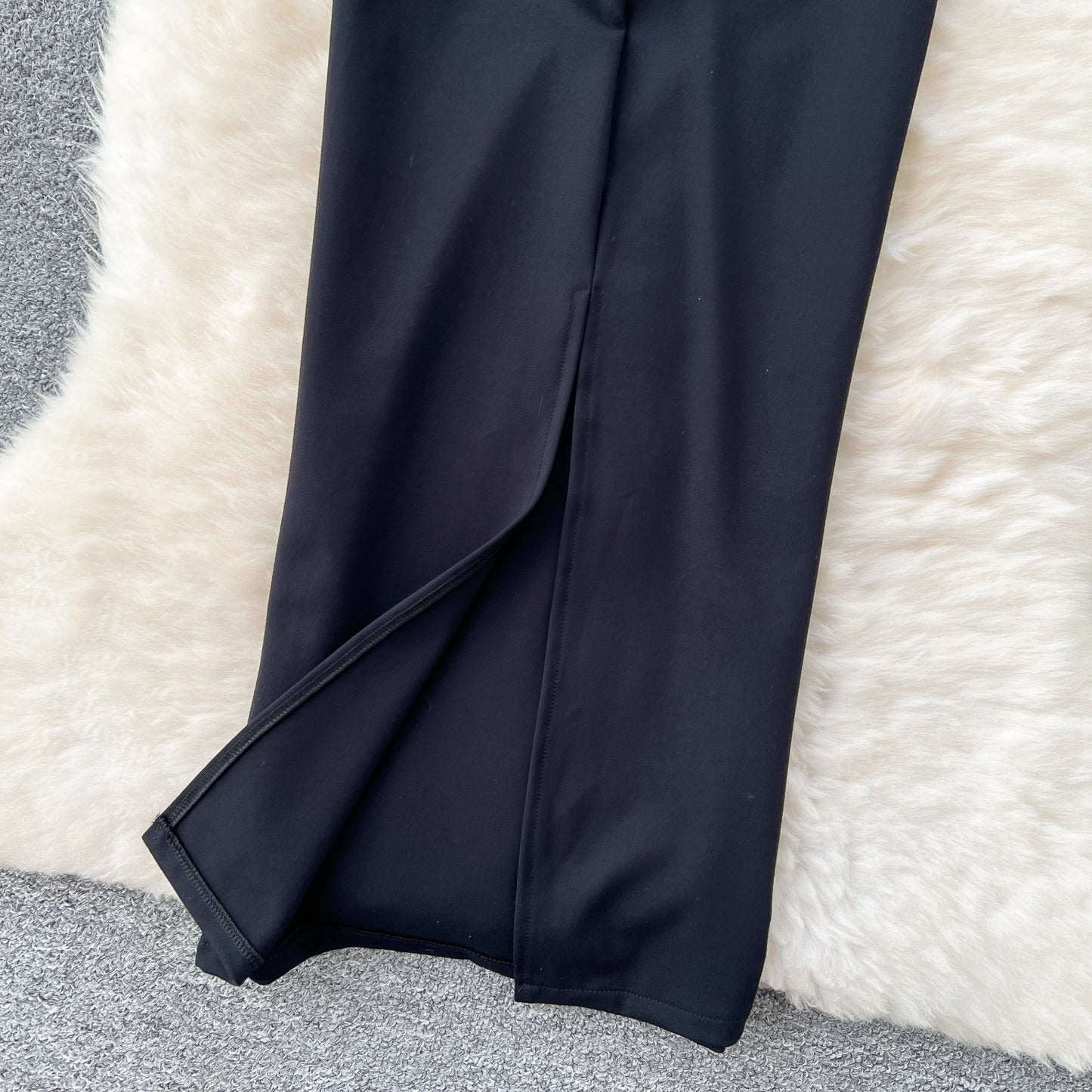 Evening dress high-end dress diamond-studded halter neck bow slim dress R2329