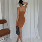 Double-layer suspender skirt dress supermodel aura S curve hip skirt sexy summer R3042