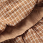 French retro plaid lace bow knot V-neck suspender skirt with slim waist and holiday pleated short skirt R3098