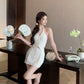 Chanel style suit top and skirt, casual and elegant two-piece suit R0881