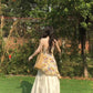 Casual lazy style gentle temperament floral camisole skirt two-piece set R0874