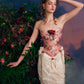 French retro palace design lace splicing tube top dress fishbone skirt homecoming dress R5143