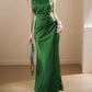 Sexy satin halter neck dress, elegant waist, slimming, hip-wrapped fishtail gentle dress R1460
