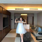 Gentle temperament white suspender dress 2025 new beautiful loose bud short skirt R0777