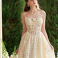 French style little white dress heavy suspenders long fishbone dress summer R5110