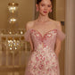 French fairy dress mesh satin printed fishbone dress evening gown dress homecoming dress R5117