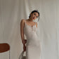 Sexy low-cut pleated suspender skirt with waist and figure-hugging dress with hip skirt for summer R3094