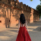 French square neck waist hip dress high waist sleeveless slim suspender dress slit long skirt R1434
