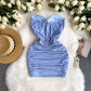 Sexy sleeveless tube top dress pure desire hot girl pleated slim hip small mesh skirt R2328