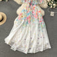 2025 New Flower Series Holiday Dress Ruffled One Shoulder Slim Long Fairy Dress R2321