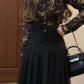 A set of gentle and elegant lace tops and mesh skirts R0516