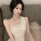 Sexy slim fit hip skirt with off-shoulder dress R0539