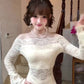 Gentle style lace one-shoulder dress beautiful waist slim hip skirt 2025 new R0855