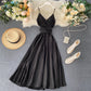Gentle style long skirt 2025 new backless lace-up waist suspender dress R2354