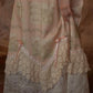 French court style empire dress printed lace dress cotton homecoming dress R5116