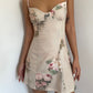 Rose suspender dress summer slim temperament sleeveless skirt waist a-line short skirt R3031