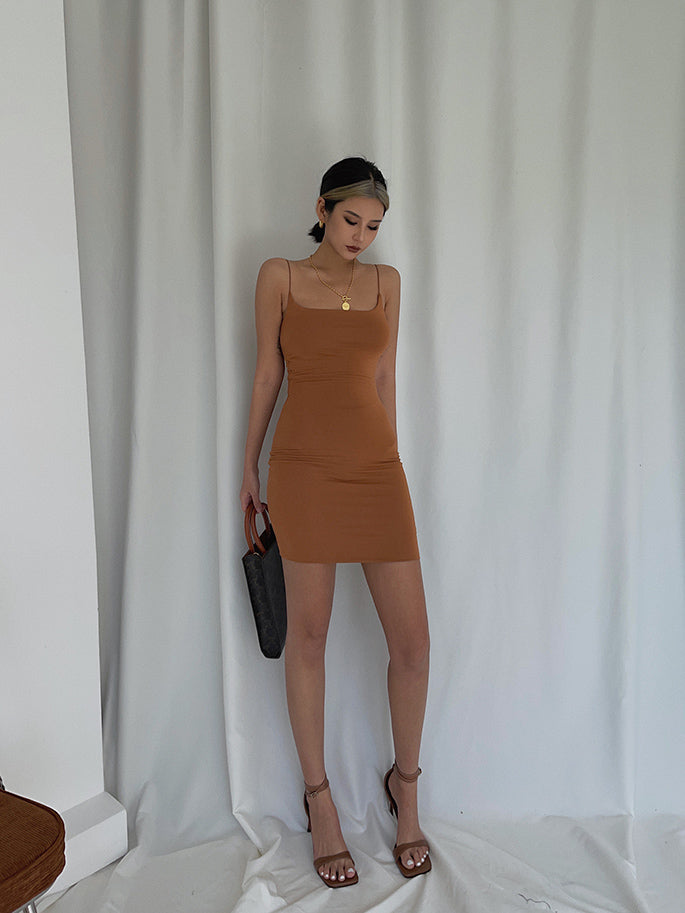 Double-layer suspender skirt dress supermodel aura S curve hip skirt sexy summer R3042