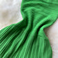 High-end holiday knitted long skirt sexy waist slimming temperament tube top dress R2272