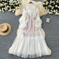 Holiday dress 2025 three-dimensional flower strap mesh skirt + suspender skirt R2261