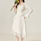 French high-end white thin sun protection shirt new cardigan with suspenders R1961