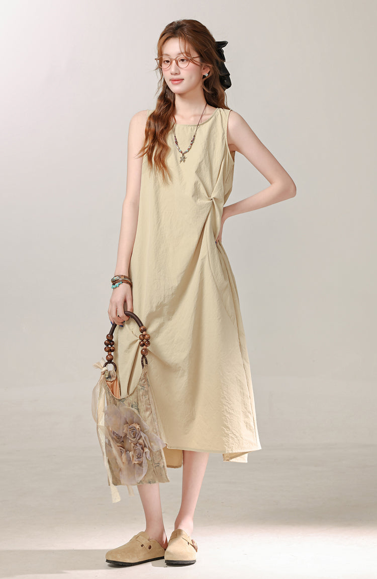 French sleeveless dress women's new style niche unique skirt R1975