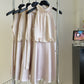 Gentle acetate satin rayon splicing commuter halter dress R2080