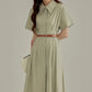 2025 new French gentle style short-sleeved dress interview outfit R1969