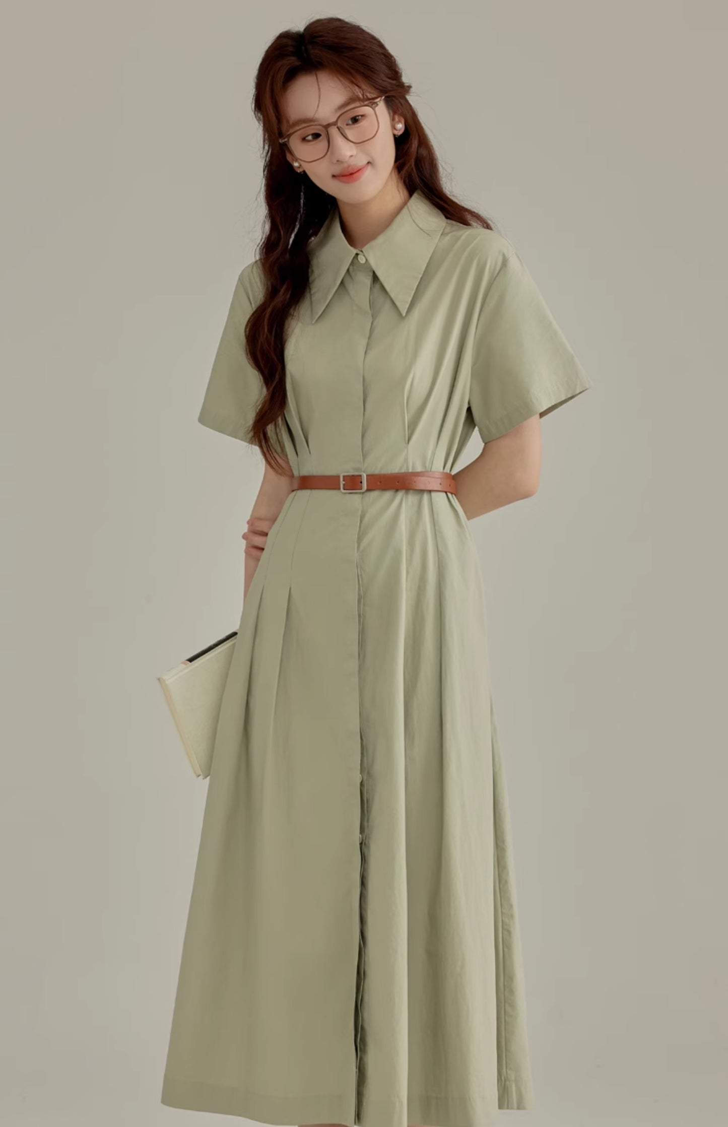 2025 new French gentle style short-sleeved dress interview outfit R1969