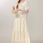 Beautiful apricot floral shirt for women, high-end and beautiful all-match top R1974