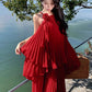 A Line Long Stunning Evening Gown Party Prom Dress       S7311