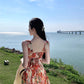 A Line Orange Long Stunning Evening Gown Party Prom Dress       S7267