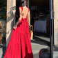 A Line Red Long Stunning Evening Gown Party Prom Dress       S7294