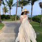 A Line White Long Stunning Evening Gown Party Prom Dress       S7293