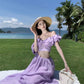 A Line Purple Long Stunning Evening Gown Party Prom Dress       S7288